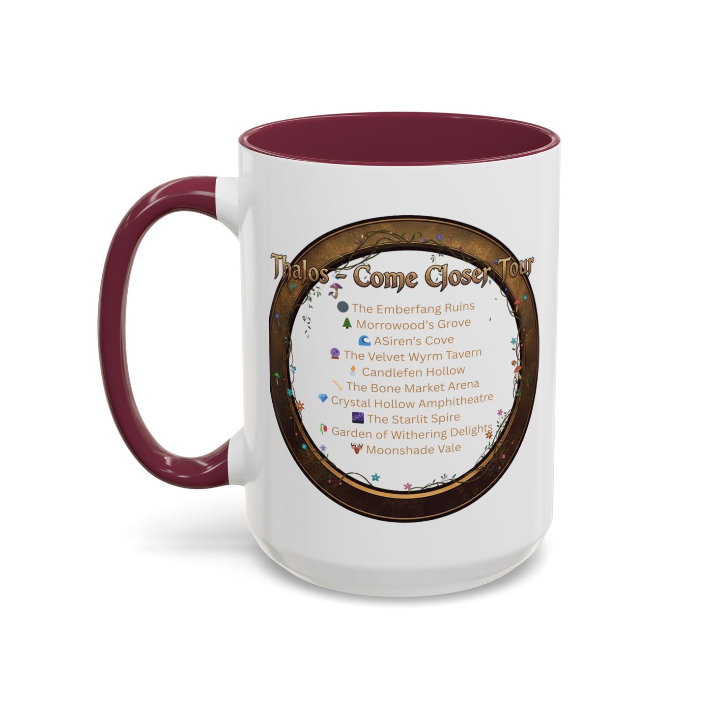 Thalos - Come Closer Tour Mug - official drinking vessel of the shirtless fae-rock demigod himself