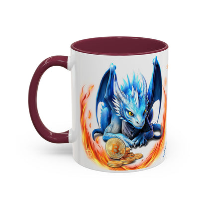 🐉💸 BitFyre Mug – Stackin’ Sats, Breathin’ Fire Edition 11oz