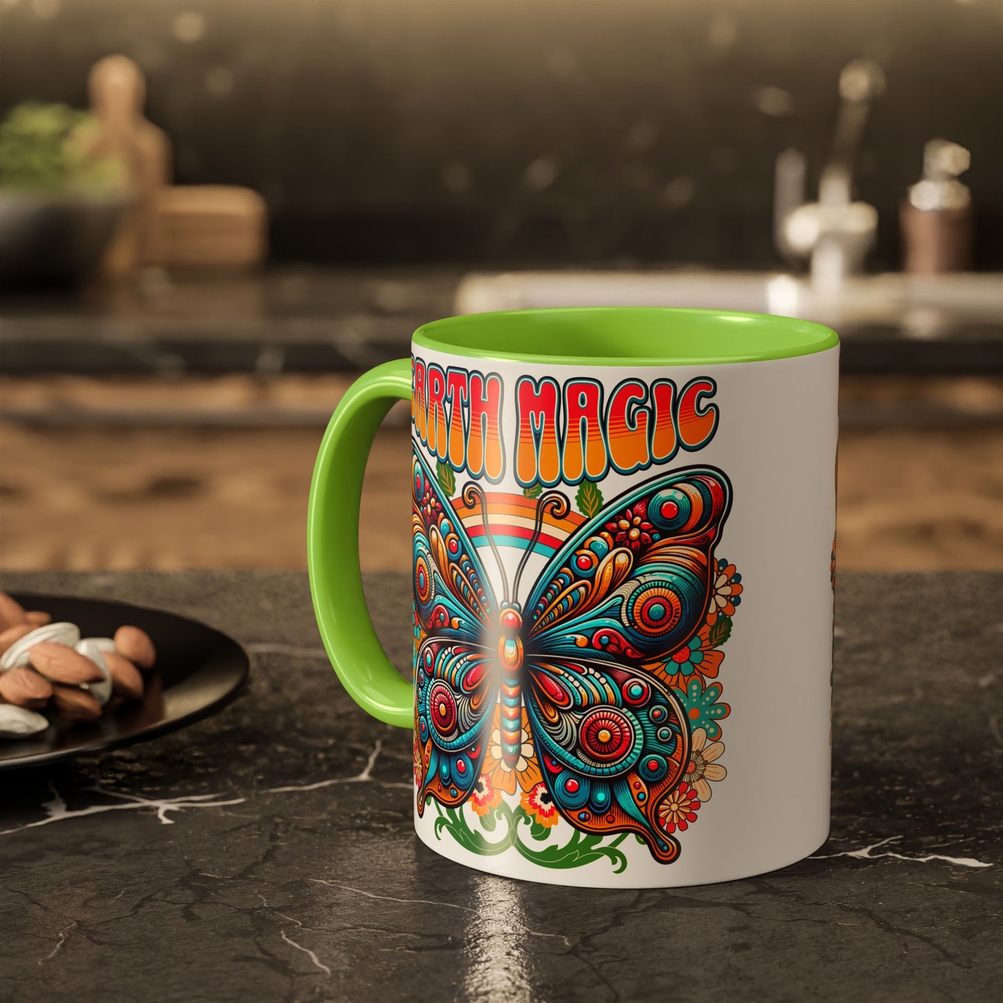 🦋Earth Magic Retro Butterfly Mug