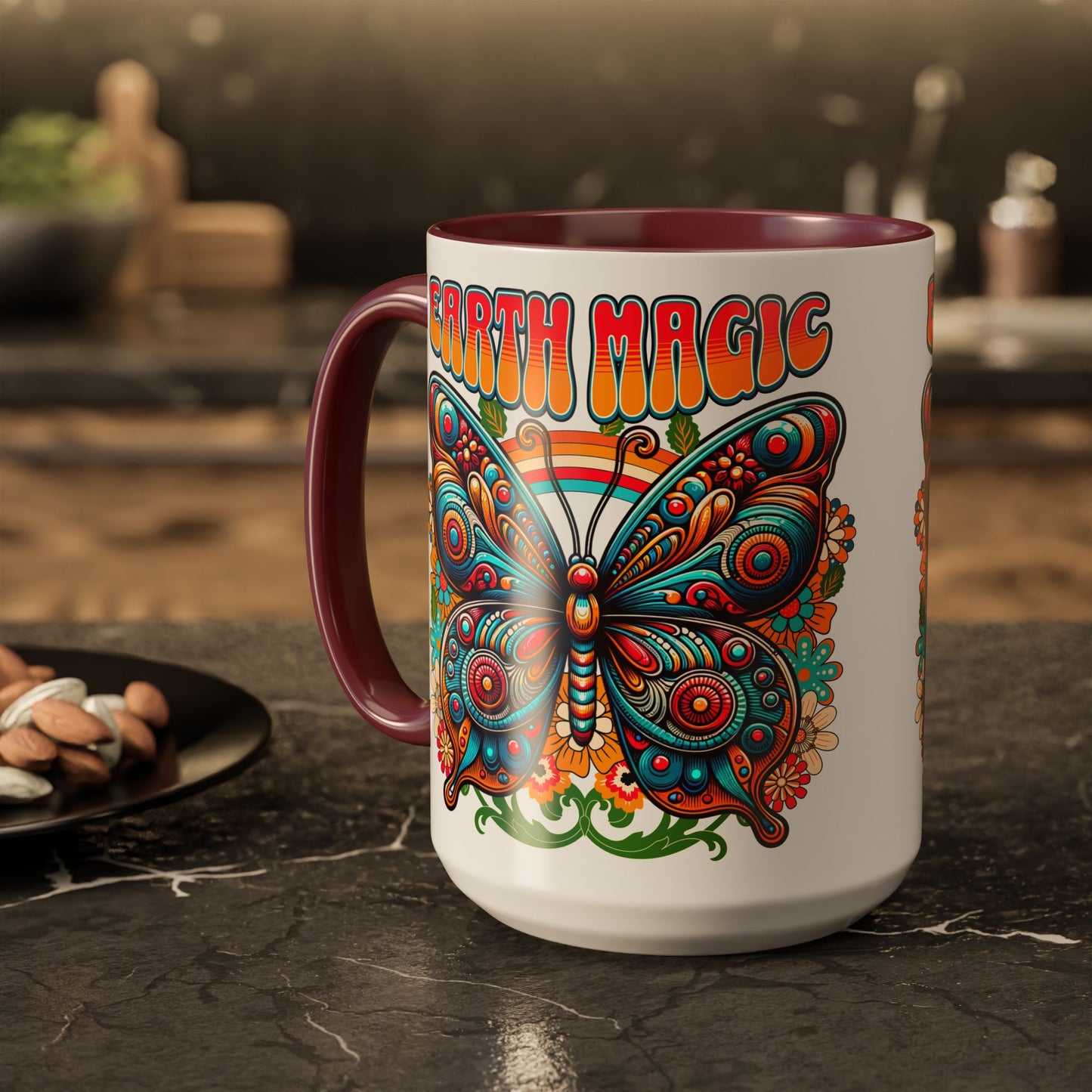 🦋Earth Magic Retro Butterfly Mug