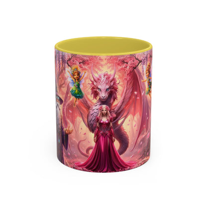 Fantasy Character Coffee Mug – Vibeon, Miria & The Fairies | Magical Realm Ceramic Mug (11oz / 15oz)