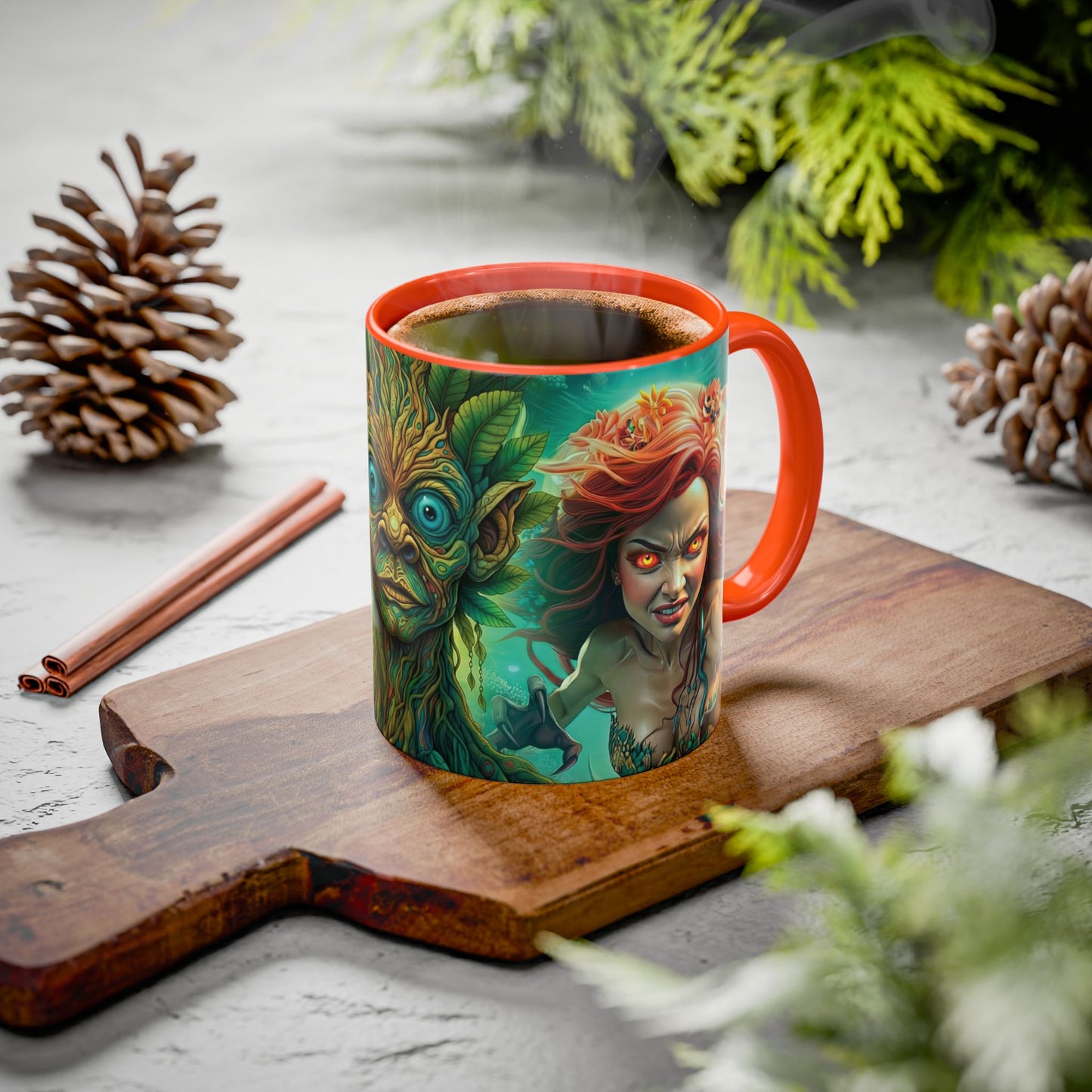 Fantasy Character Coffee Mug – Thalos, Morrowood & Asiren | Magical Realm Ceramic Mug (11oz / 15oz)