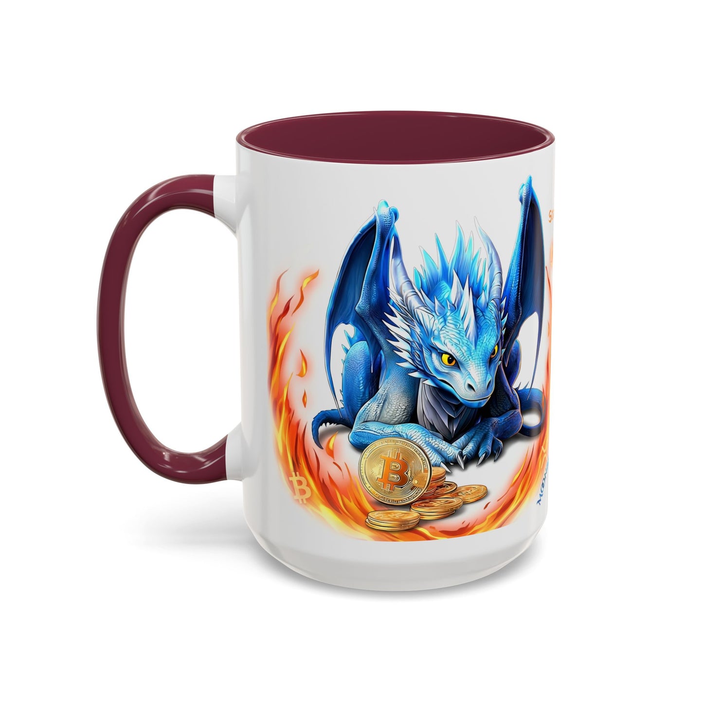 🐉💸 BitFyre Mug – Stackin’ Sats, Breathin’ Fire Edition 15oz