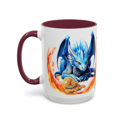 🐉💸 BitFyre Mug – Stackin’ Sats, Breathin’ Fire Edition 15oz