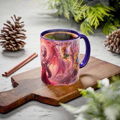 Fantasy Character Coffee Mug – Vibeon, Miria & The Fairies | Magical Realm Ceramic Mug (11oz / 15oz)
