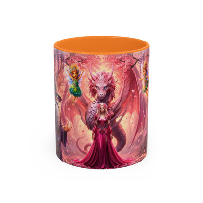 Fantasy Character Coffee Mug – Vibeon, Miria & The Fairies | Magical Realm Ceramic Mug (11oz / 15oz)