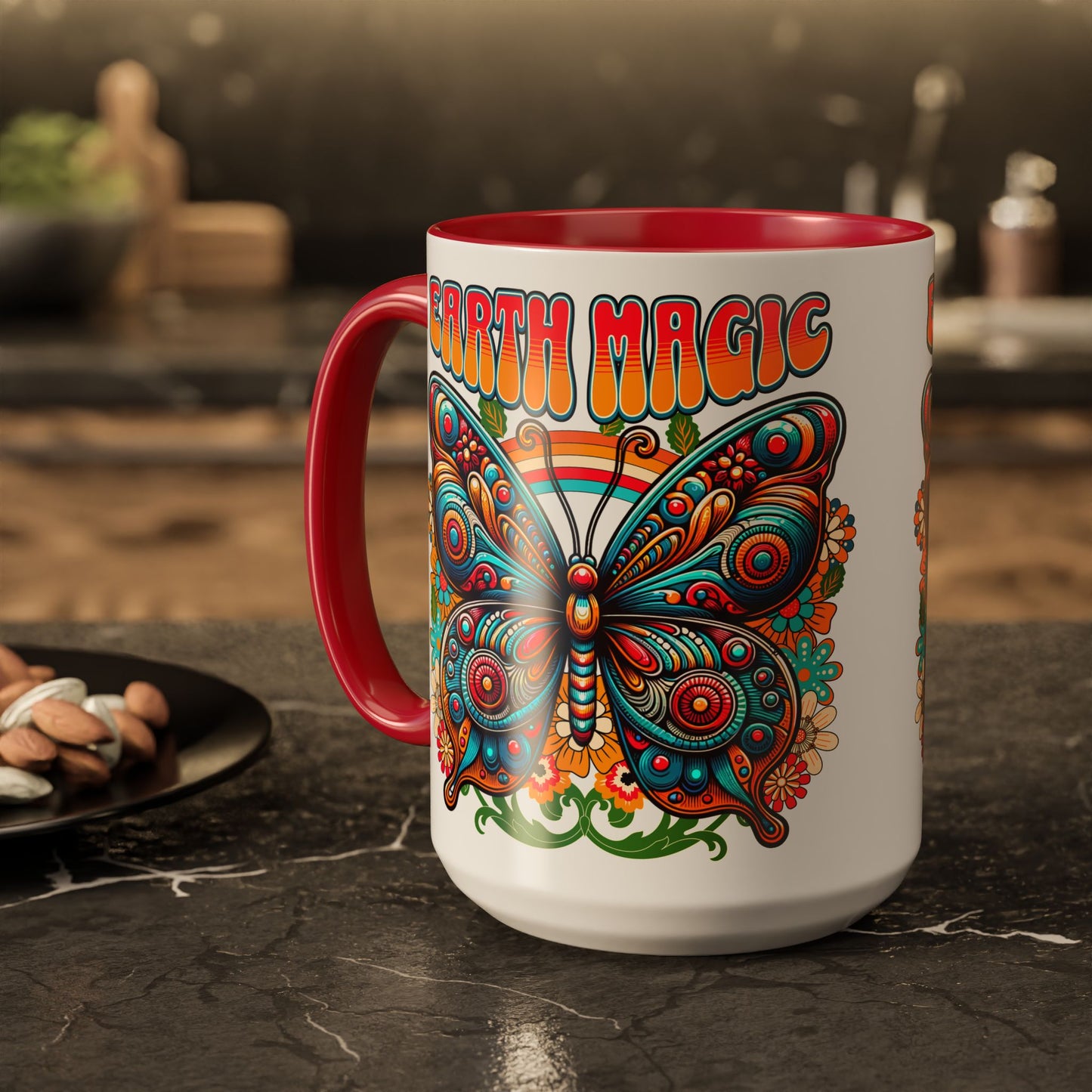 🦋Earth Magic Retro Butterfly Mug