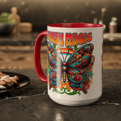 🦋Earth Magic Retro Butterfly Mug