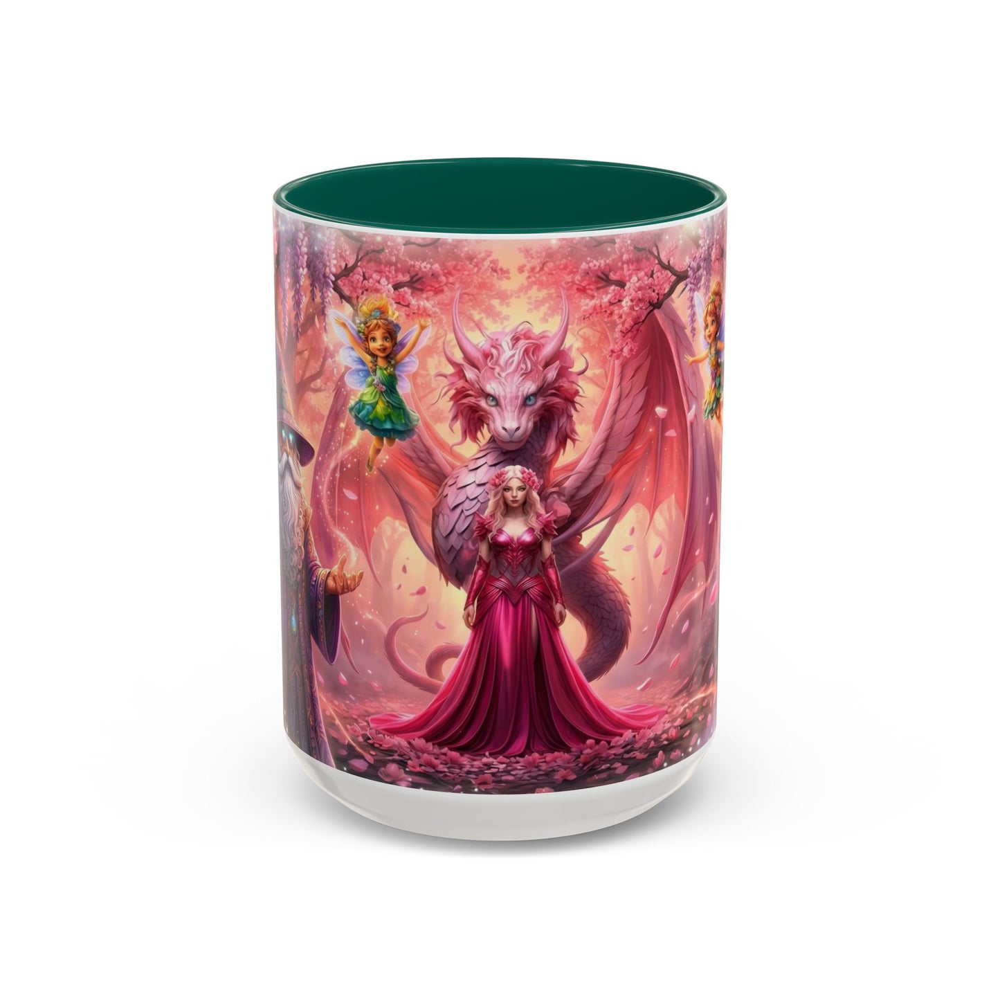 Fantasy Character Coffee Mug – Vibeon, Miria & The Fairies | Magical Realm Ceramic Mug (11oz / 15oz)