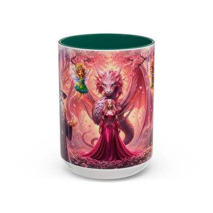 Fantasy Character Coffee Mug – Vibeon, Miria & The Fairies | Magical Realm Ceramic Mug (11oz / 15oz)