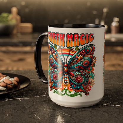 🦋Earth Magic Retro Butterfly Mug