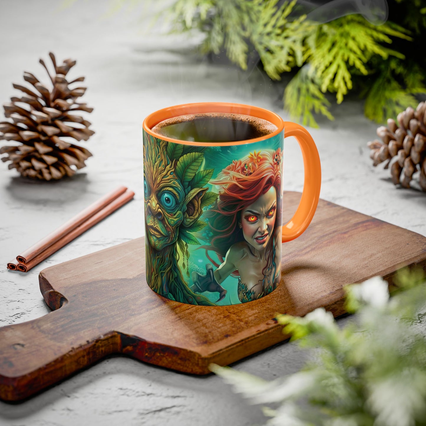 Fantasy Character Coffee Mug – Thalos, Morrowood & Asiren | Magical Realm Ceramic Mug (11oz / 15oz)
