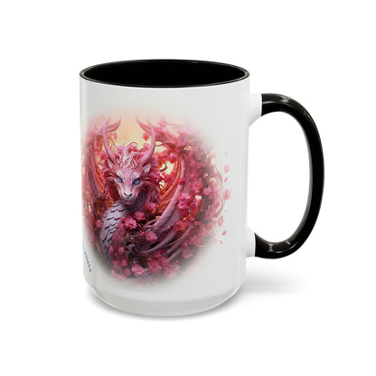 🌸🐉 Dragon Miria Mug – Blossom & Blaze Edition 15oz