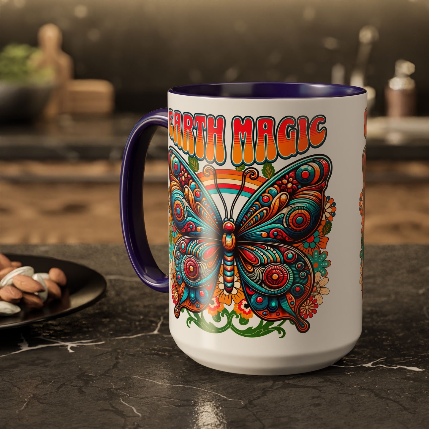 🦋Earth Magic Retro Butterfly Mug