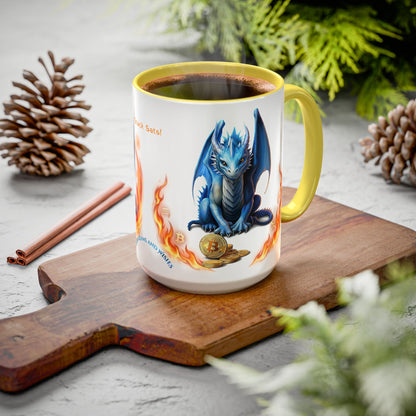 🐉💸 BitFyre Mug – Stackin’ Sats, Breathin’ Fire Edition