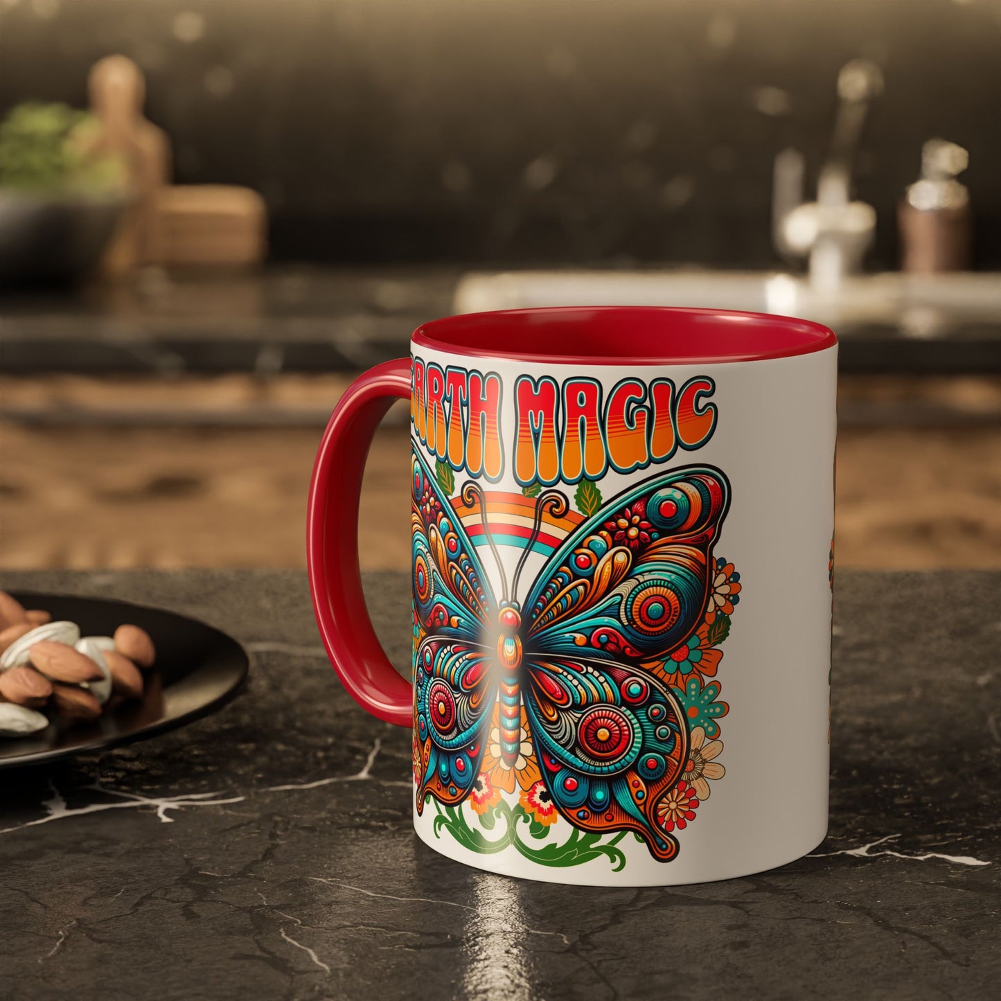 🦋Earth Magic Retro Butterfly Mug