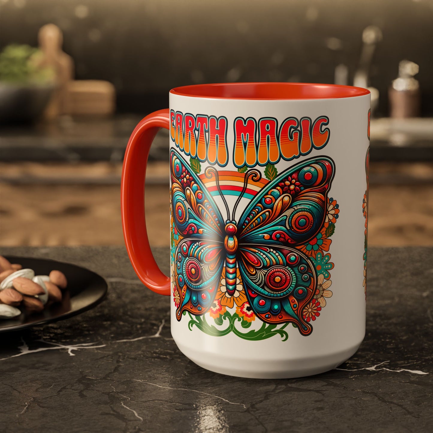 🦋Earth Magic Retro Butterfly Mug