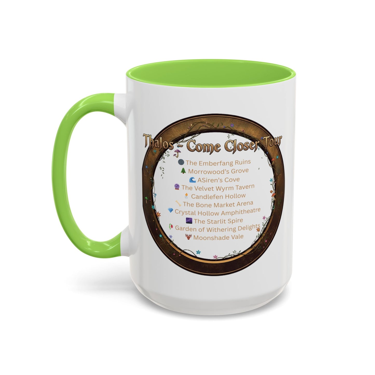 Thalos - Come Closer Tour Mug - official drinking vessel of the shirtless fae-rock demigod himself