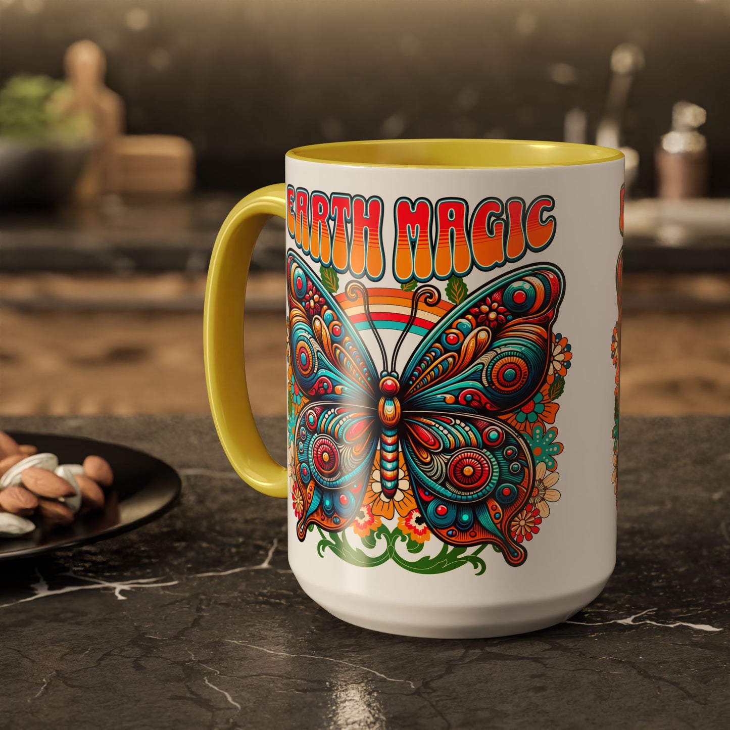 🦋Earth Magic Retro Butterfly Mug