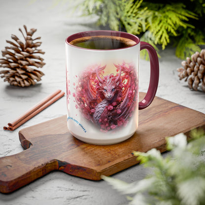 🌸🐉 Dragon Miria Mug – Blossom & Blaze Edition 15oz