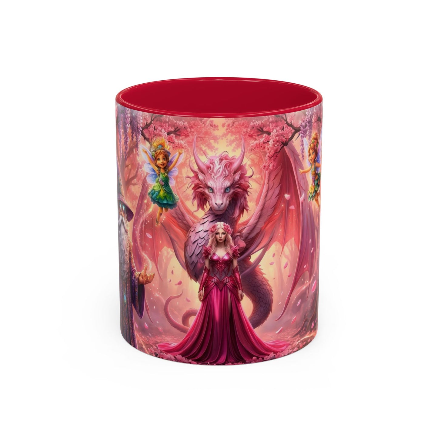 Fantasy Character Coffee Mug – Vibeon, Miria & The Fairies | Magical Realm Ceramic Mug (11oz / 15oz)