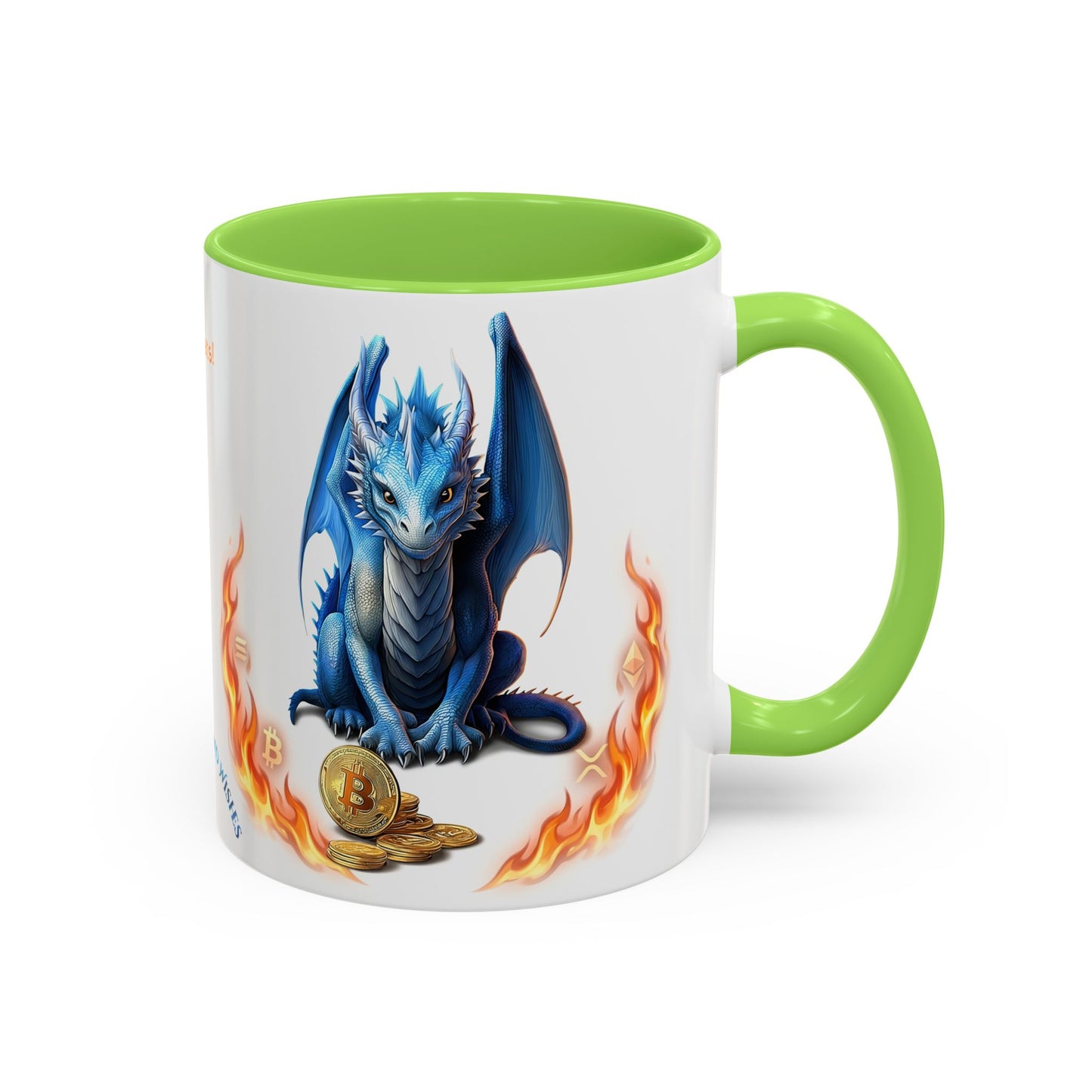 🐉💸 BitFyre Mug – Stackin’ Sats, Breathin’ Fire Edition 11oz