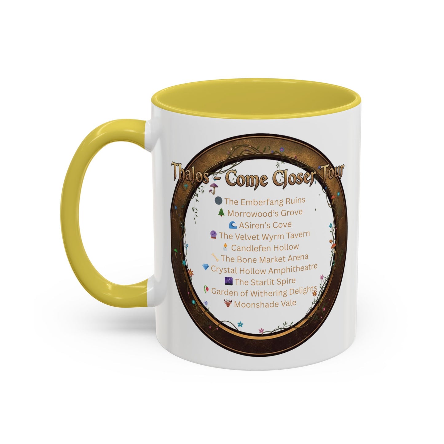 Thalos - Come Closer Tour Mug - official drinking vessel of the shirtless fae-rock demigod himself