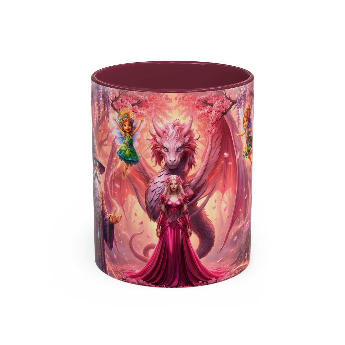 Fantasy Character Coffee Mug – Vibeon, Miria & The Fairies | Magical Realm Ceramic Mug (11oz / 15oz)