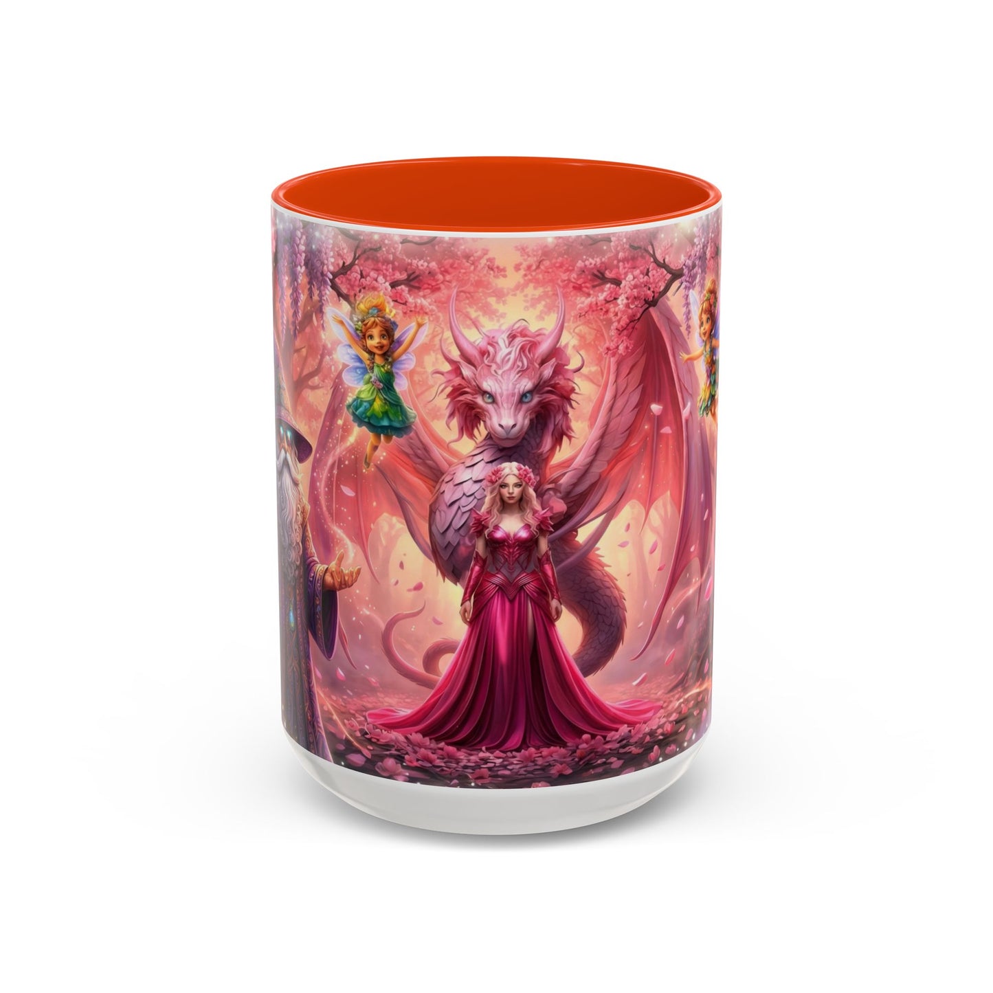 Fantasy Character Coffee Mug – Vibeon, Miria & The Fairies | Magical Realm Ceramic Mug (11oz / 15oz)
