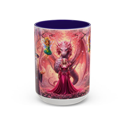 Fantasy Character Coffee Mug – Vibeon, Miria & The Fairies | Magical Realm Ceramic Mug (11oz / 15oz)