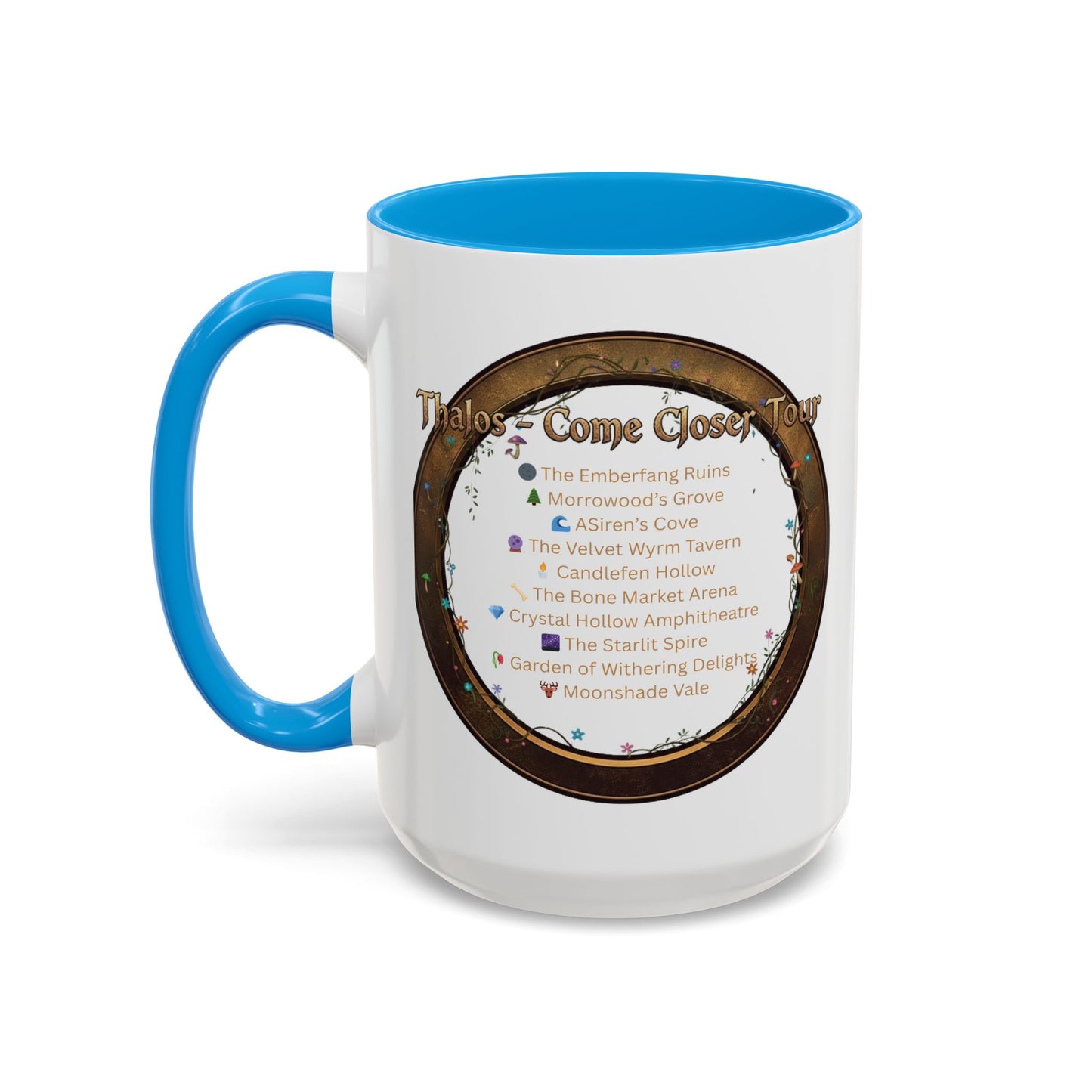 Thalos - Come Closer Tour Mug - official drinking vessel of the shirtless fae-rock demigod himself