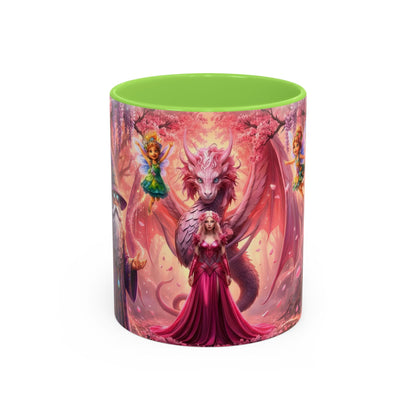 Fantasy Character Coffee Mug – Vibeon, Miria & The Fairies | Magical Realm Ceramic Mug (11oz / 15oz)