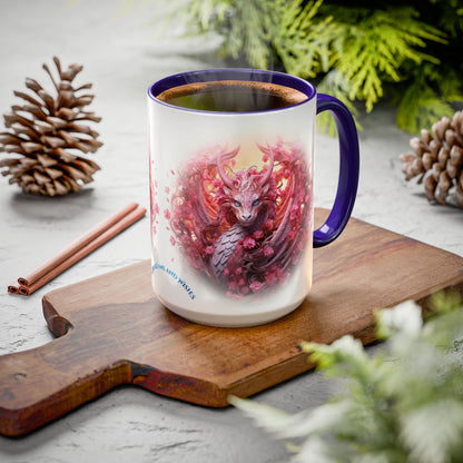 🌸🐉 Dragon Miria Mug – Blossom & Blaze Edition 15oz