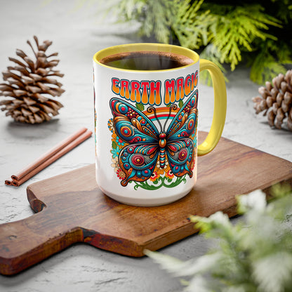 🦋Earth Magic Retro Butterfly Mug
