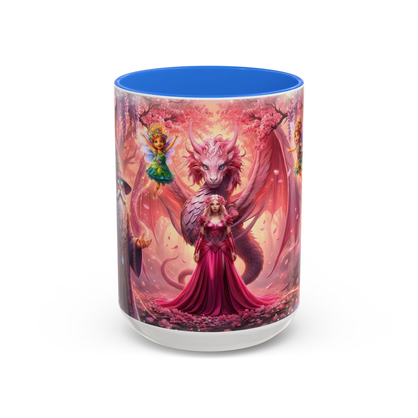 Fantasy Character Coffee Mug – Vibeon, Miria & The Fairies | Magical Realm Ceramic Mug (11oz / 15oz)