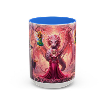 Fantasy Character Coffee Mug – Vibeon, Miria & The Fairies | Magical Realm Ceramic Mug (11oz / 15oz)
