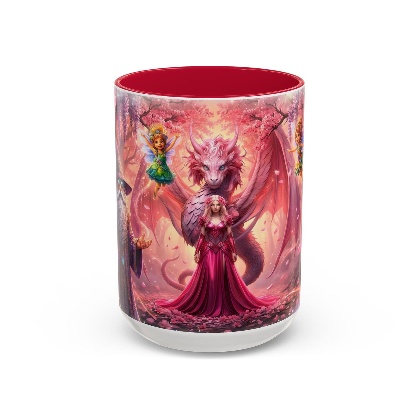 Fantasy Character Coffee Mug – Vibeon, Miria & The Fairies | Magical Realm Ceramic Mug (11oz / 15oz)