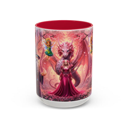 Fantasy Character Coffee Mug – Vibeon, Miria & The Fairies | Magical Realm Ceramic Mug (11oz / 15oz)