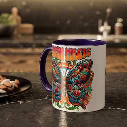 🦋Earth Magic Retro Butterfly Mug