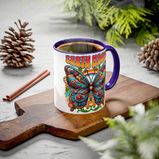 🦋Earth Magic Retro Butterfly Mug