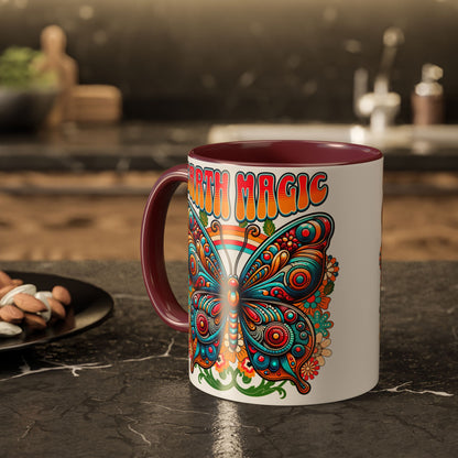 🦋Earth Magic Retro Butterfly Mug