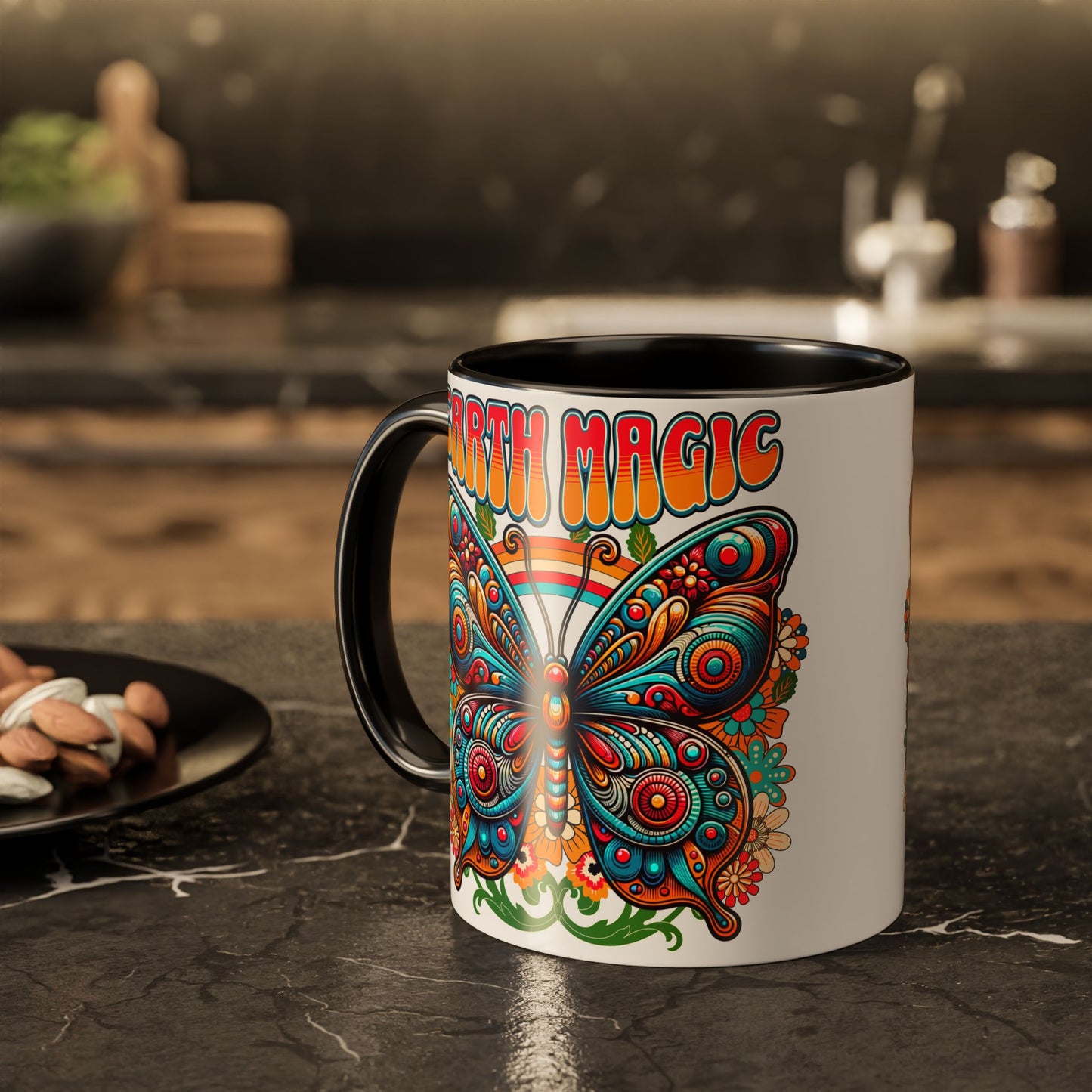🦋Earth Magic Retro Butterfly Mug