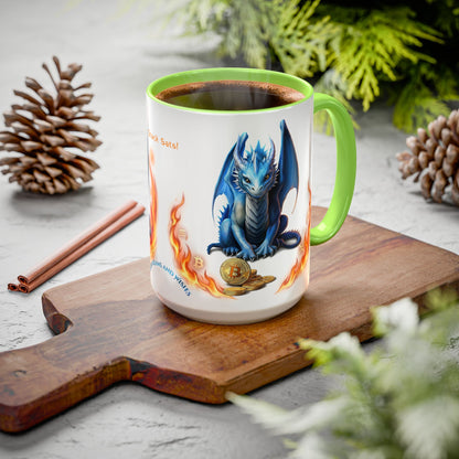🐉💸 BitFyre Mug – Stackin’ Sats, Breathin’ Fire Edition