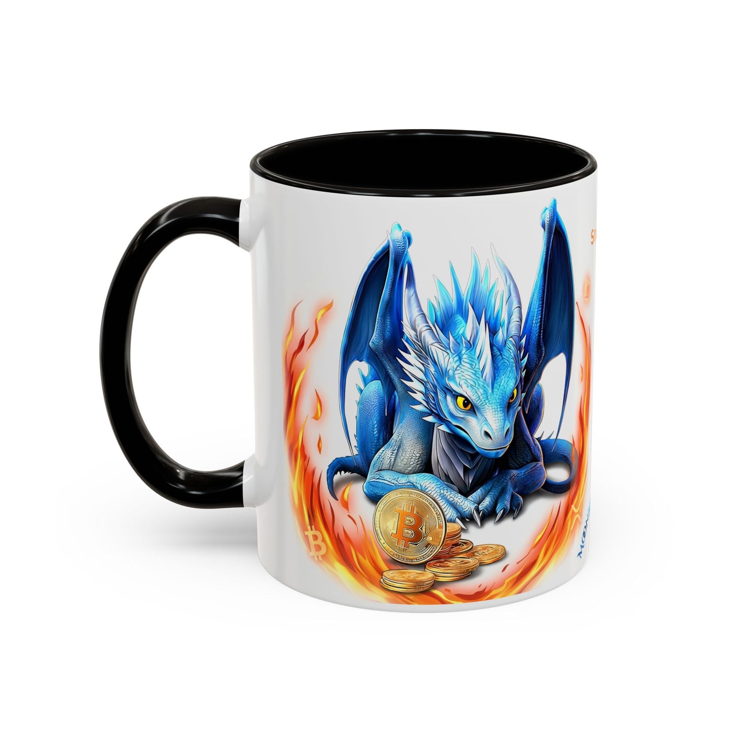 🐉💸 BitFyre Mug – Stackin’ Sats, Breathin’ Fire Edition 11oz