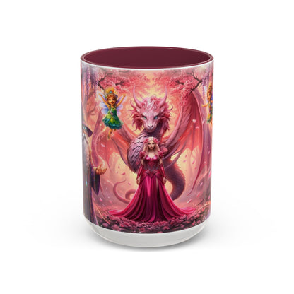 Fantasy Character Coffee Mug – Vibeon, Miria & The Fairies | Magical Realm Ceramic Mug (11oz / 15oz)