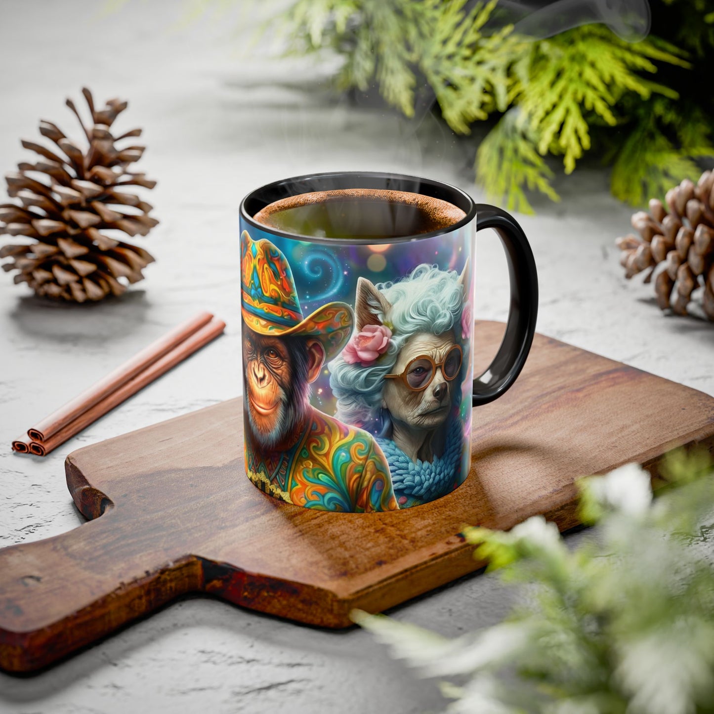 Fantasy Character Coffee Mug – Fifi La Plume, Zen Ryder & Miss Tilly | Magical Realm Ceramic Mug (11oz / 15oz)