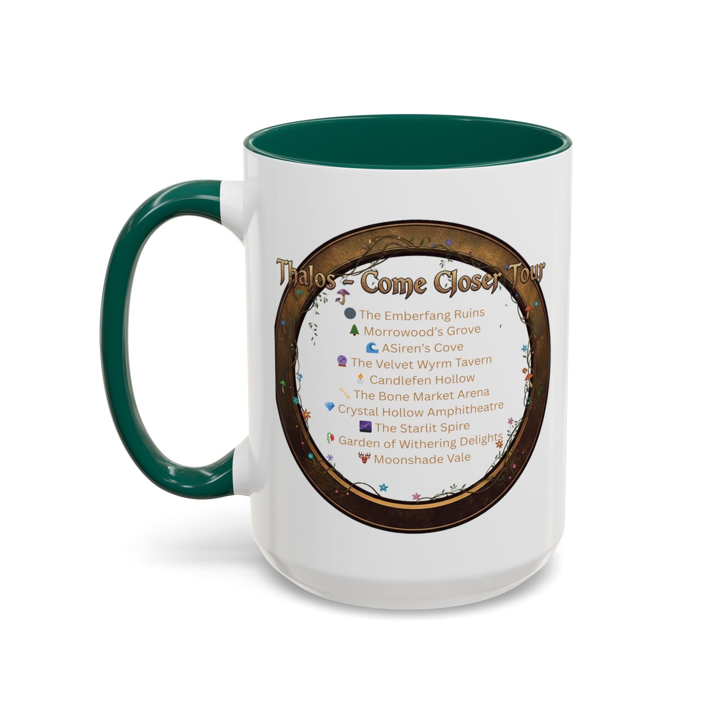 Thalos - Come Closer Tour Mug - official drinking vessel of the shirtless fae-rock demigod himself