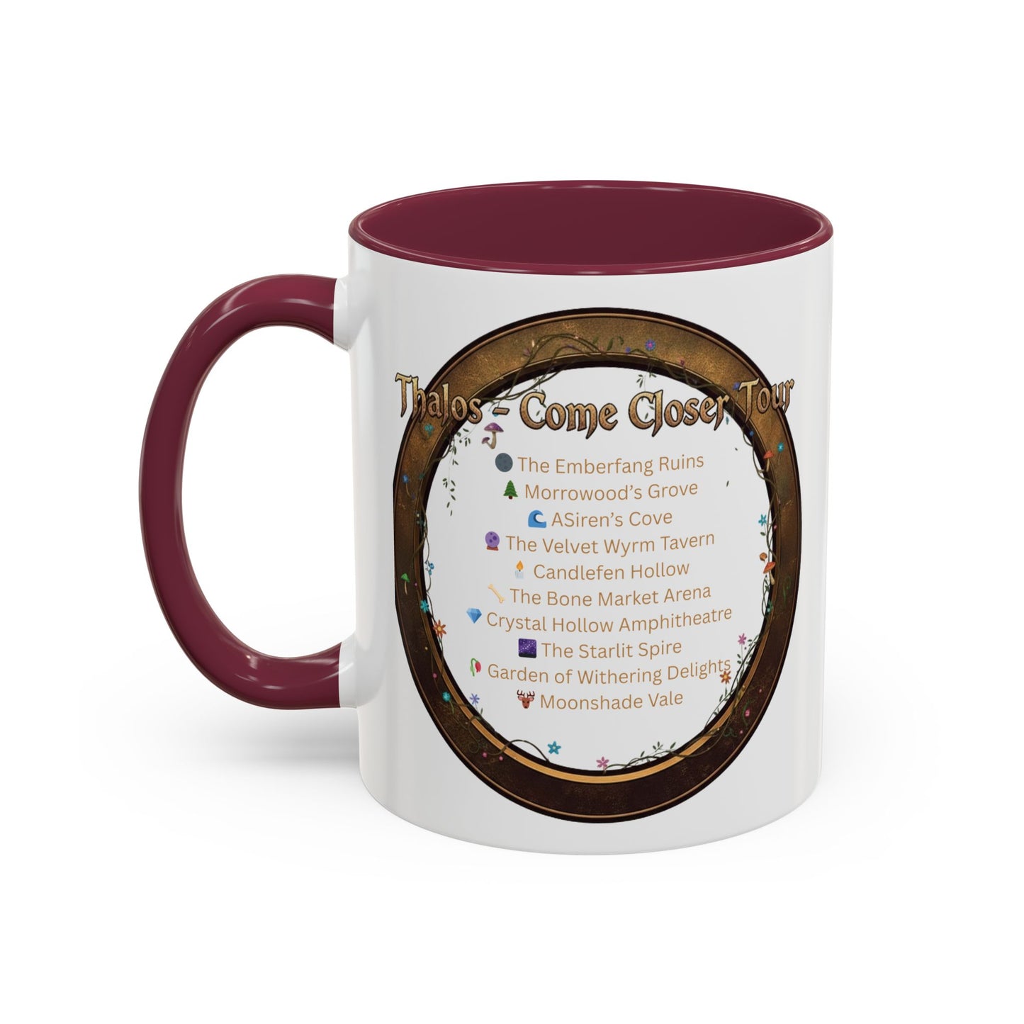 Thalos - Come Closer Tour Mug - official drinking vessel of the shirtless fae-rock demigod himself