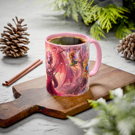 Fantasy Character Coffee Mug – Vibeon, Miria & The Fairies | Magical Realm Ceramic Mug (11oz / 15oz)