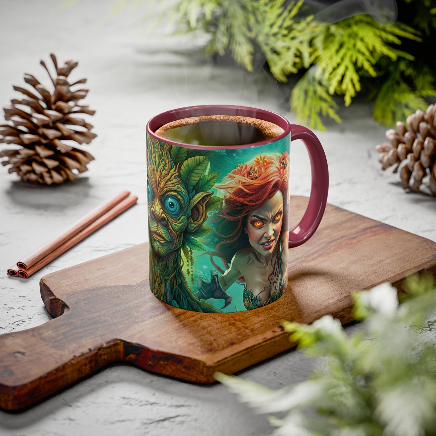 Fantasy Character Coffee Mug – Thalos, Morrowood & Asiren | Magical Realm Ceramic Mug (11oz / 15oz)